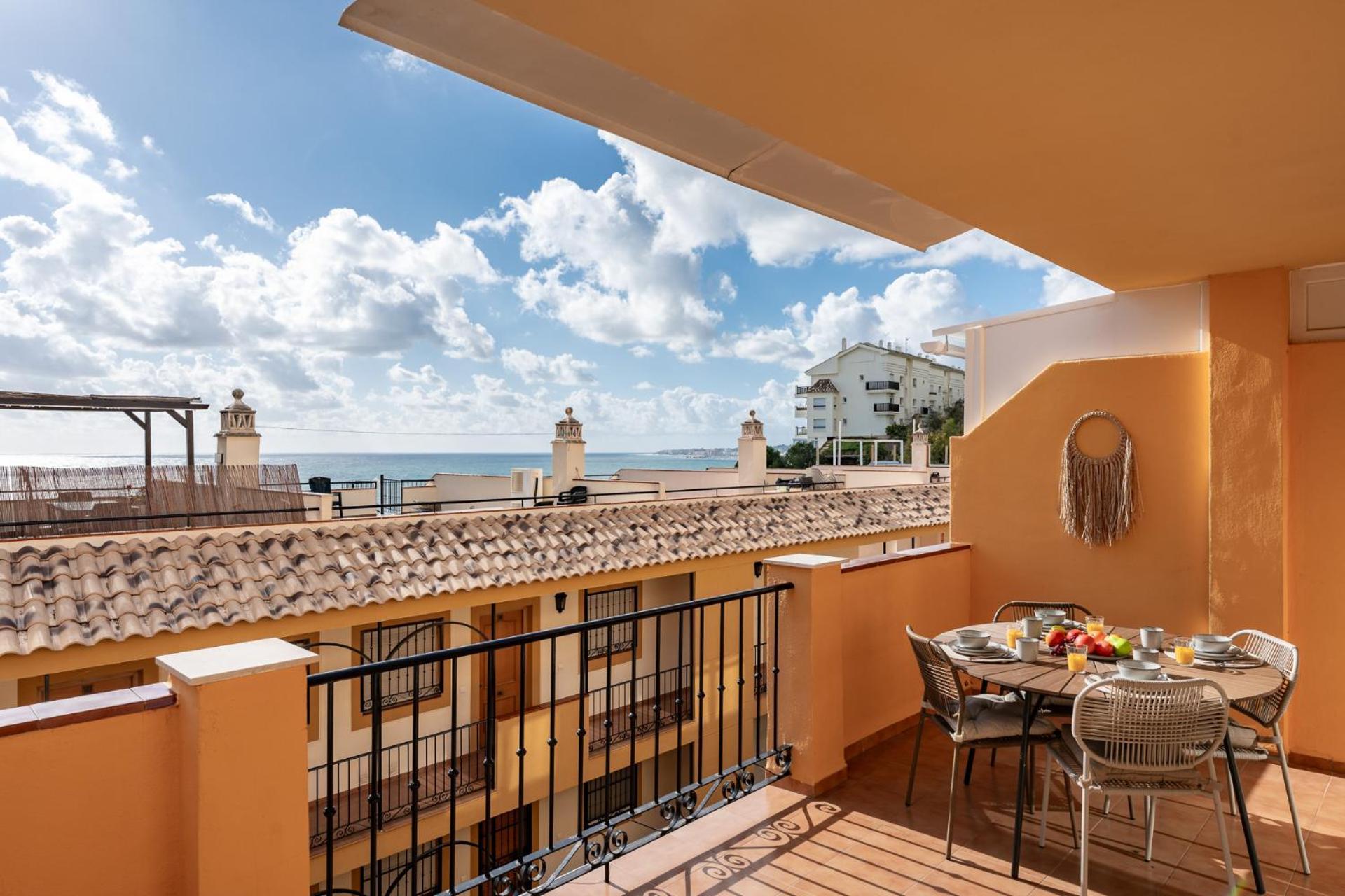 베날마데나코스타 Horizon Del Mar, 2Bd Terrace, Sea View & Pool & Parking 아파트 외부 사진